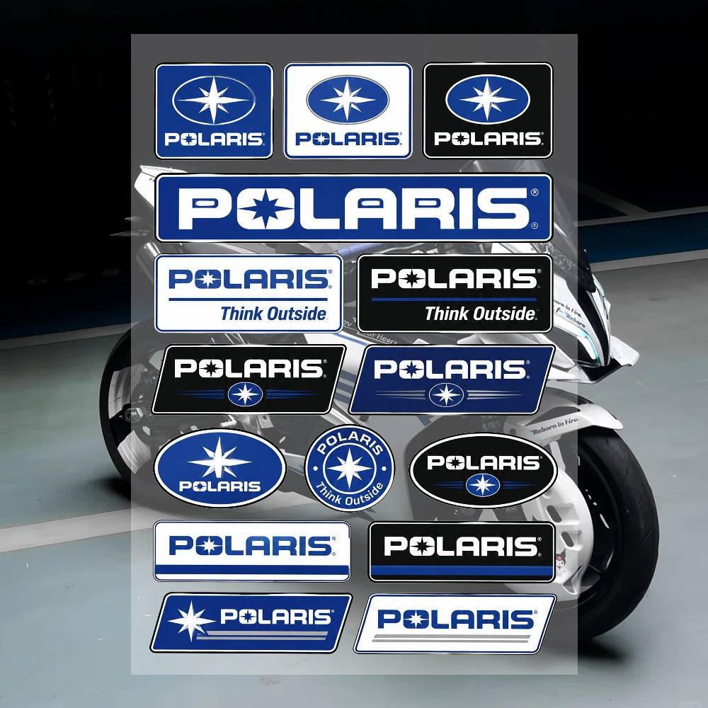 Streetwear Brand Stickers - A-A-P-po-la-ris Streetwear Marka Çıkartma Seti Su