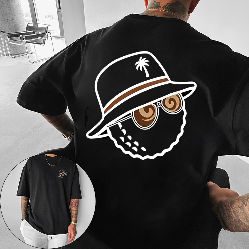 Streetwear Brand Clothing - Unisex Trendy Grafik Baskılı Tişört, Kova