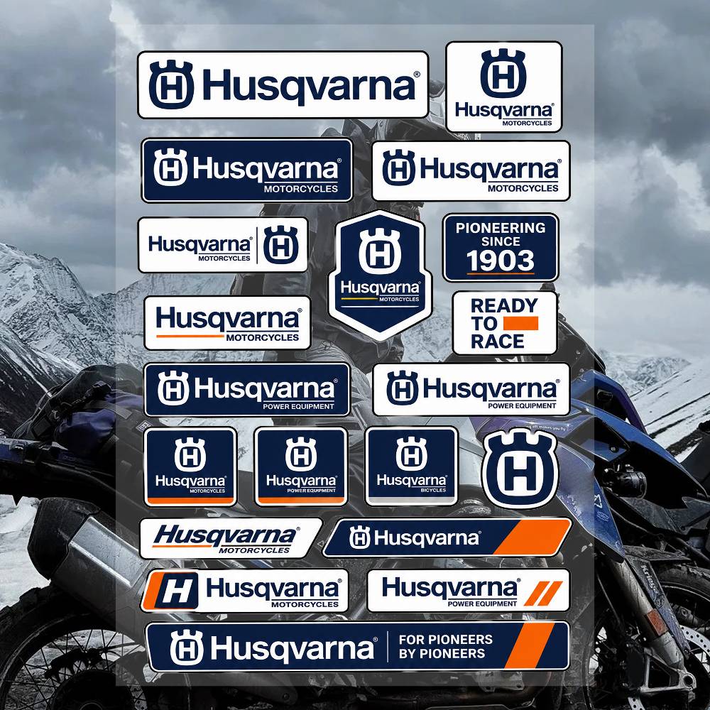 Streetwear Brand Stickers - A-Husq-svasr-na Streetwear Marka Çıkartma Seti Su