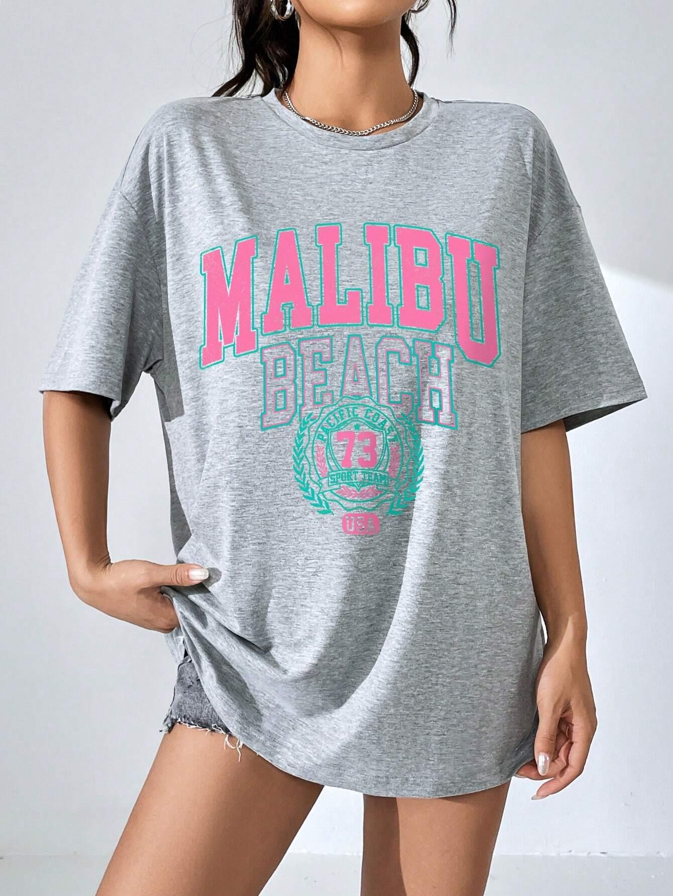 Malibu Plaj Mektup Baskı Baskı - Streetwear Brand Clothing incelemesi ve fiyatı