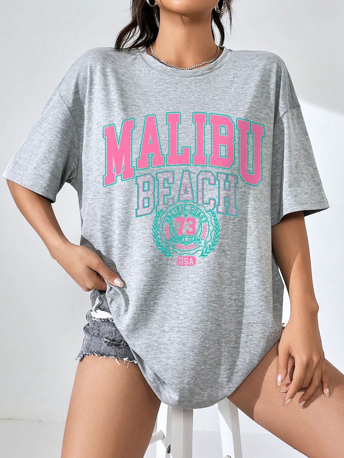 Malibu Plaj Mektup Baskı Baskı - Streetwear Brand Clothing incelemesi ve fiyatı