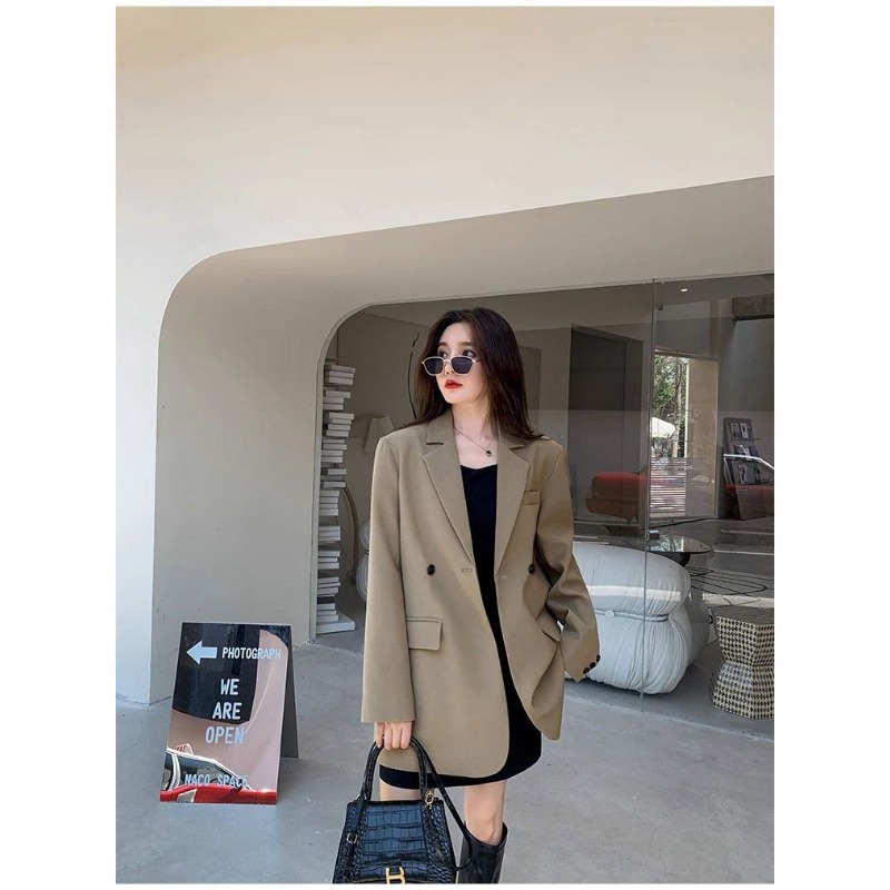 Marka siyah Blazer kadın ceket - Streetwear Brand Clothing incelemesi ve fiyatı