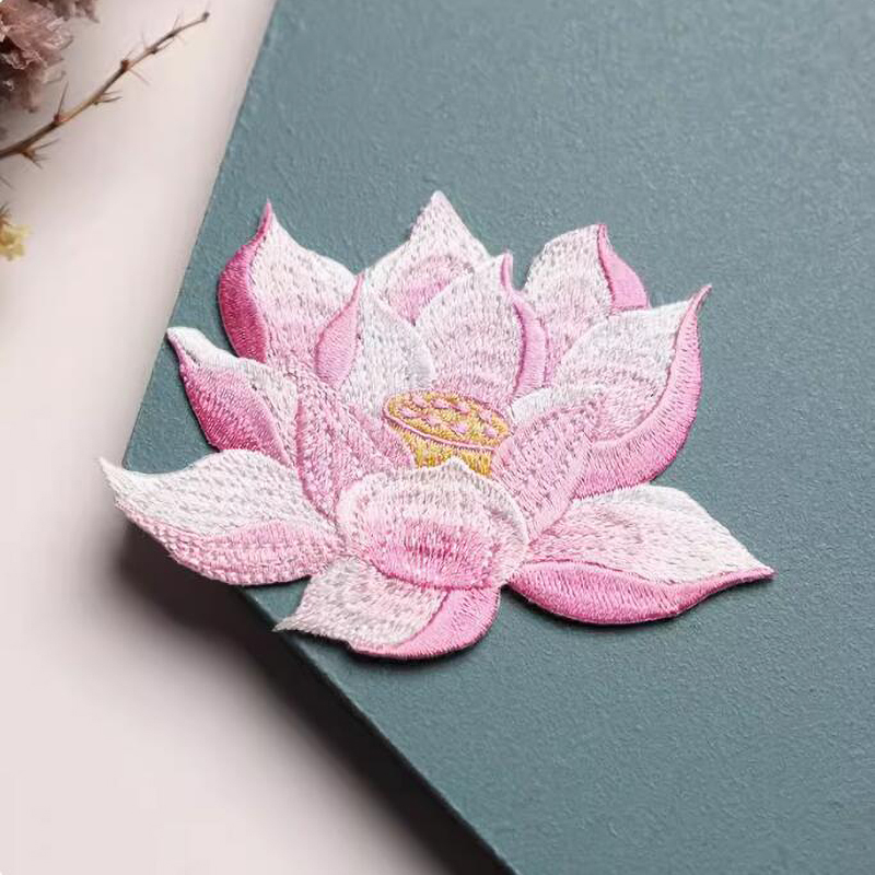 Giyim için 1 adet pembe Lotus  - Streetwear Brand Stickers incelemesi ve fiyatı