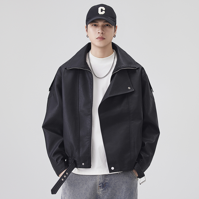 Sonbahar Kış Deri Ceket Erkekl - Streetwear Brand Clothing incelemesi ve fiyatı