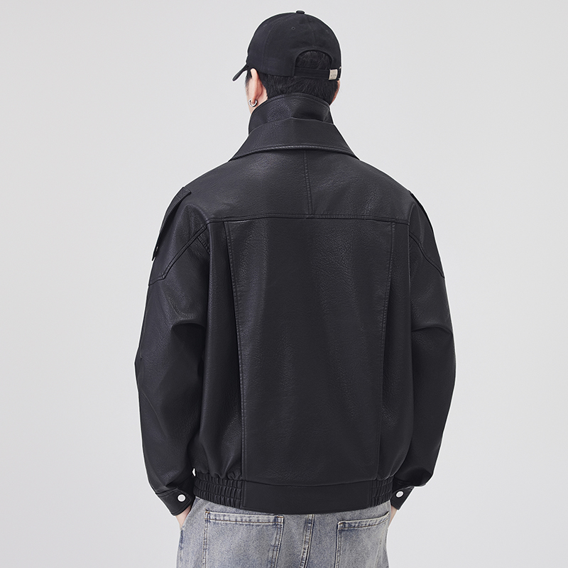 Sonbahar Kış Deri Ceket Erkekl - Streetwear Brand Clothing incelemesi ve fiyatı